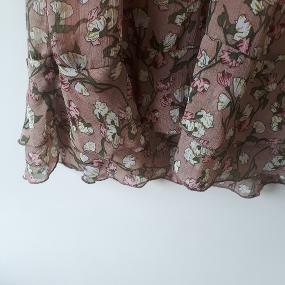 Papillon Pink Sweet Pea Print Dress Sz L - Picture 4 of 8